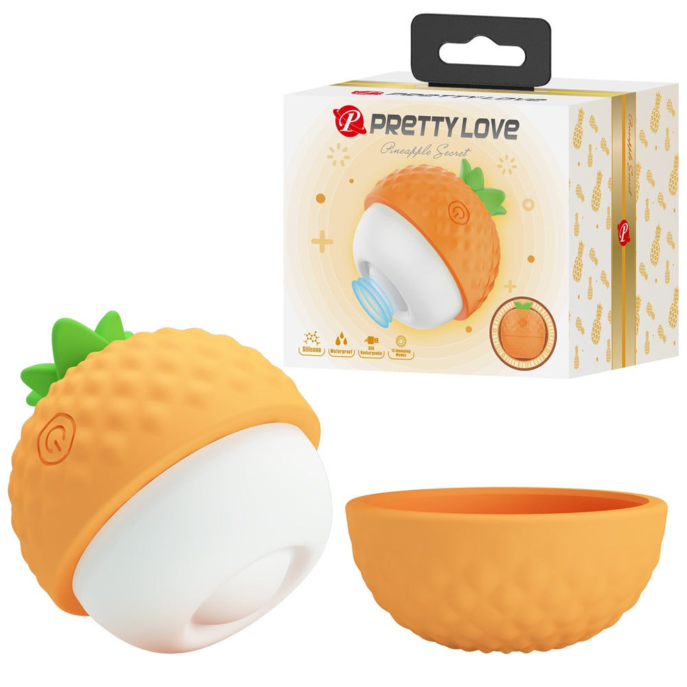 PRETTY LOVE Pineapple Secret orange clitoris thumbing vibrator Κύρια εικόνα προϊόντος