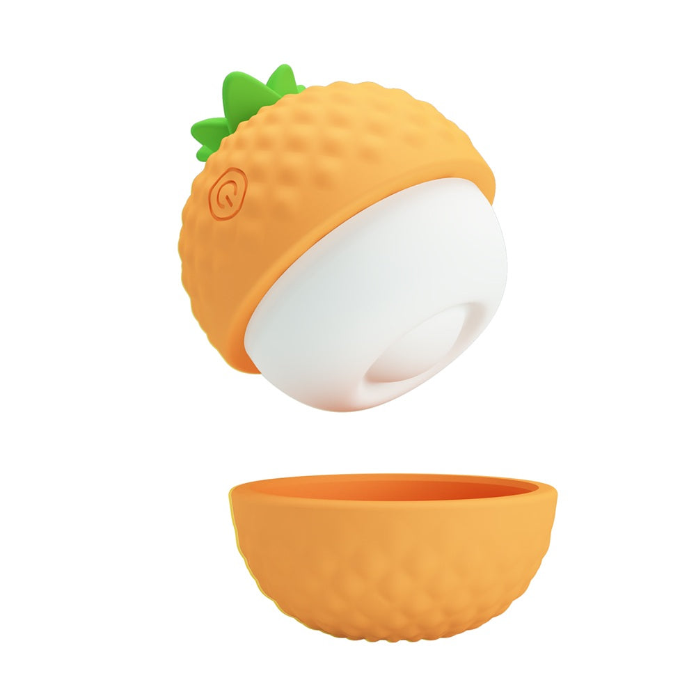 PRETTY LOVE Pineapple Secret orange clitoris thumbing vibrator - image 4