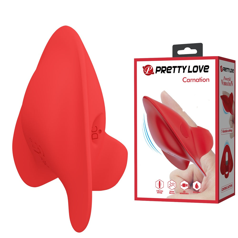 PRETTY LOVE Carnation stimulating clitoral vibrator