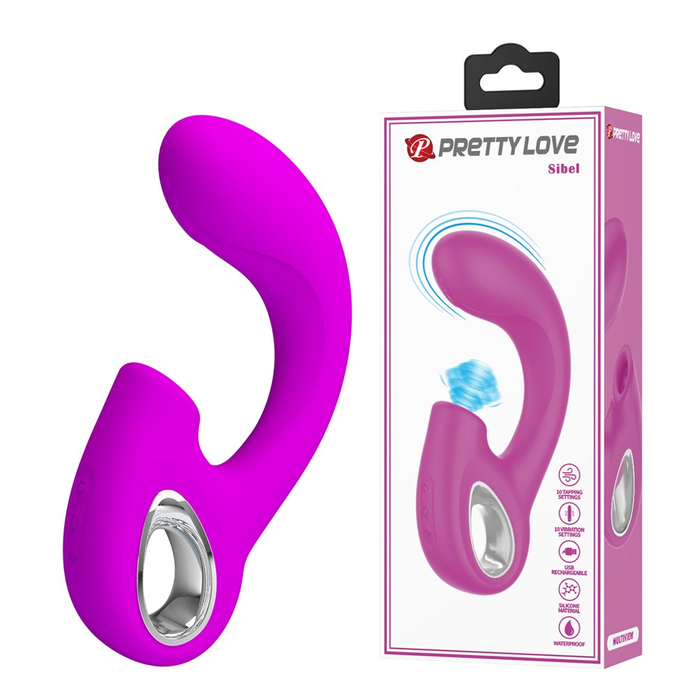 PRETTY LOVE SIBEL Flexible and tapping vibrator