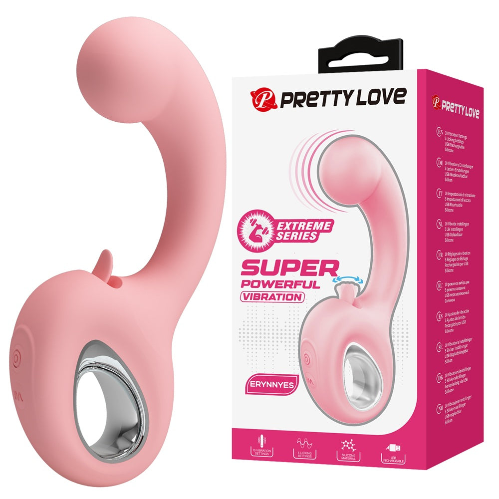 PRETTY LOVE ERYNNES Powerful licking vibrator