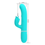 PRETTY LOVE GIGI Twinkled Tenderness Rabbit Vibrator Green - image 2