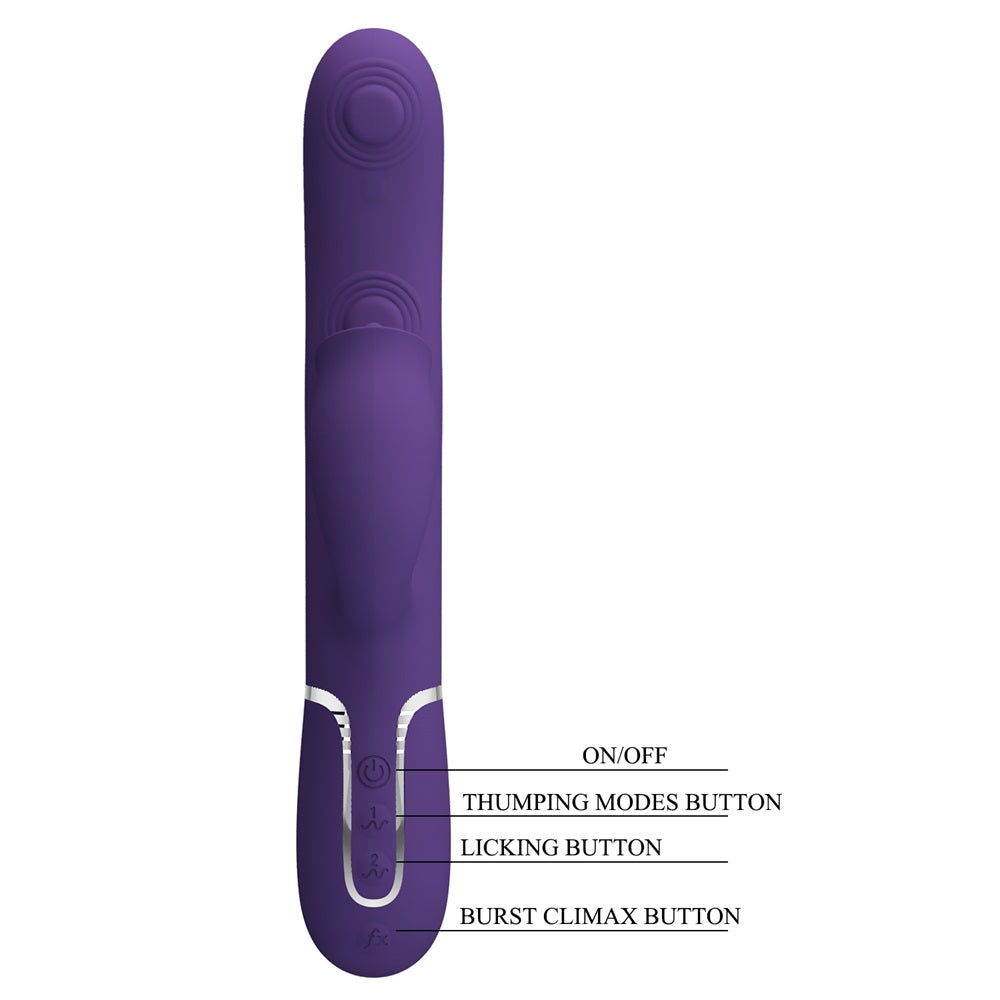 PRETTY LOVE GIGI Twinkled Tenderness Rabbit Vibrator BLUE - image 5