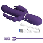 PRETTY LOVE Cammy trible pleasure vibrator with Anal Beads - image 5