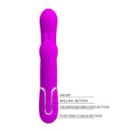 PRETTY LOVE Cammy Trible pleasure vibrator with Anal Beads Pink - image 7