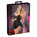 Black Ruffled Babydoll with matching string - image 3