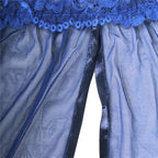 Blue Mesh Chemise with String - image 9