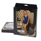 Blue Mesh Chemise with String - image 3