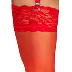 Cottelli elegant suspender red stockings