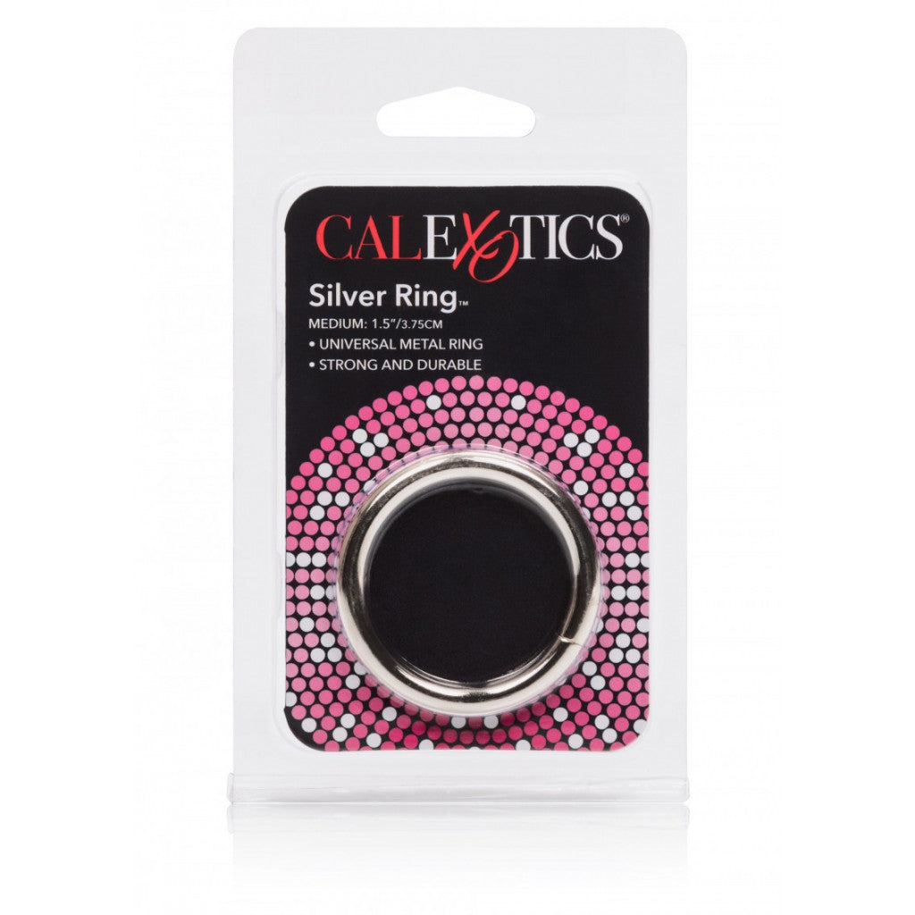Calexotics Silver Cock Ring Medium 37mm - image 3