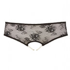 Crotchless Plus Size Panties with Pearls