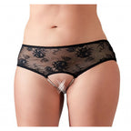 Crotchless Plus Size Panties with Pearls - image 2
