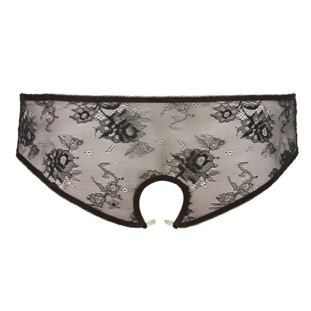 Crotchless Plus Size Panties with Pearls - image 4