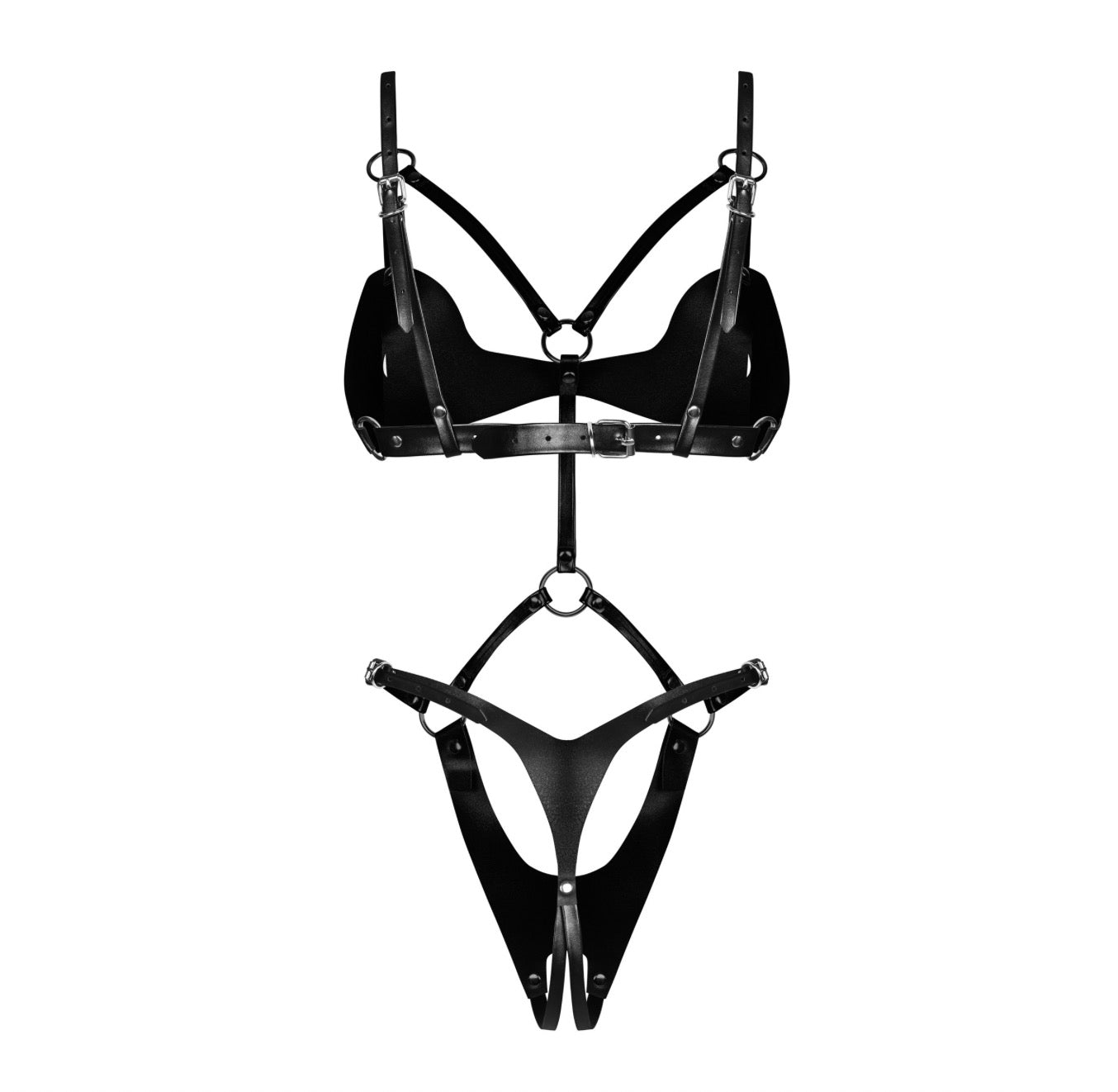 Obsessive Dame Controle Crotchless Teddy OS