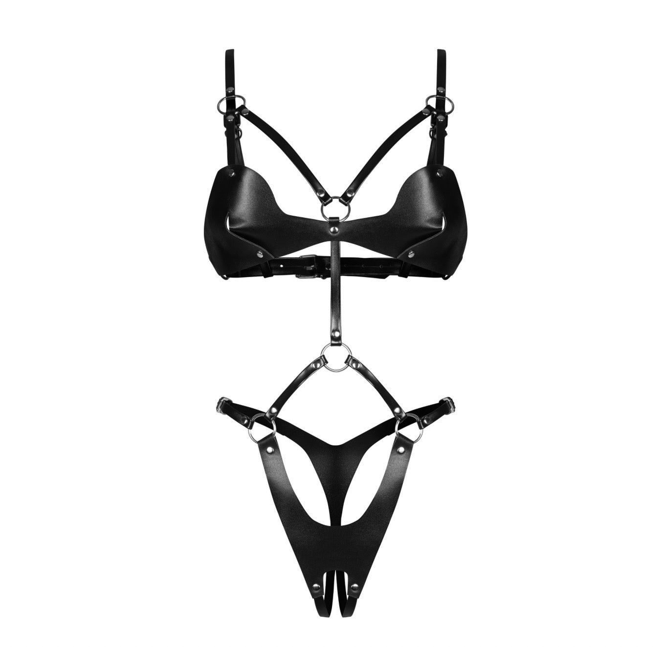 Obsessive Dame Controle Crotchless Teddy OS