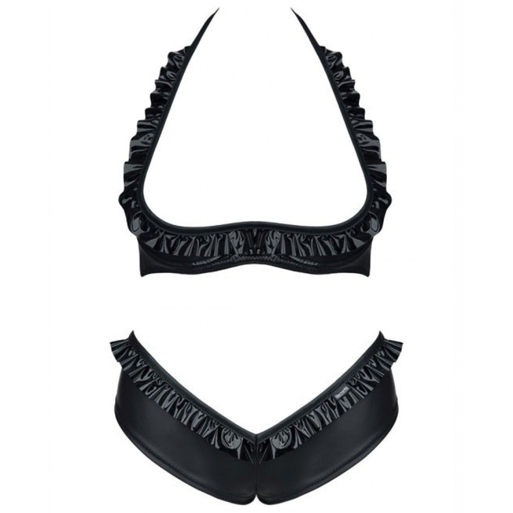 Demoniq Lea Open Cup Bra Set