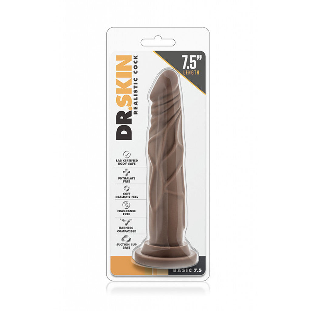 Dr Skin realistic chocolate cock with suction 17cm - image 9