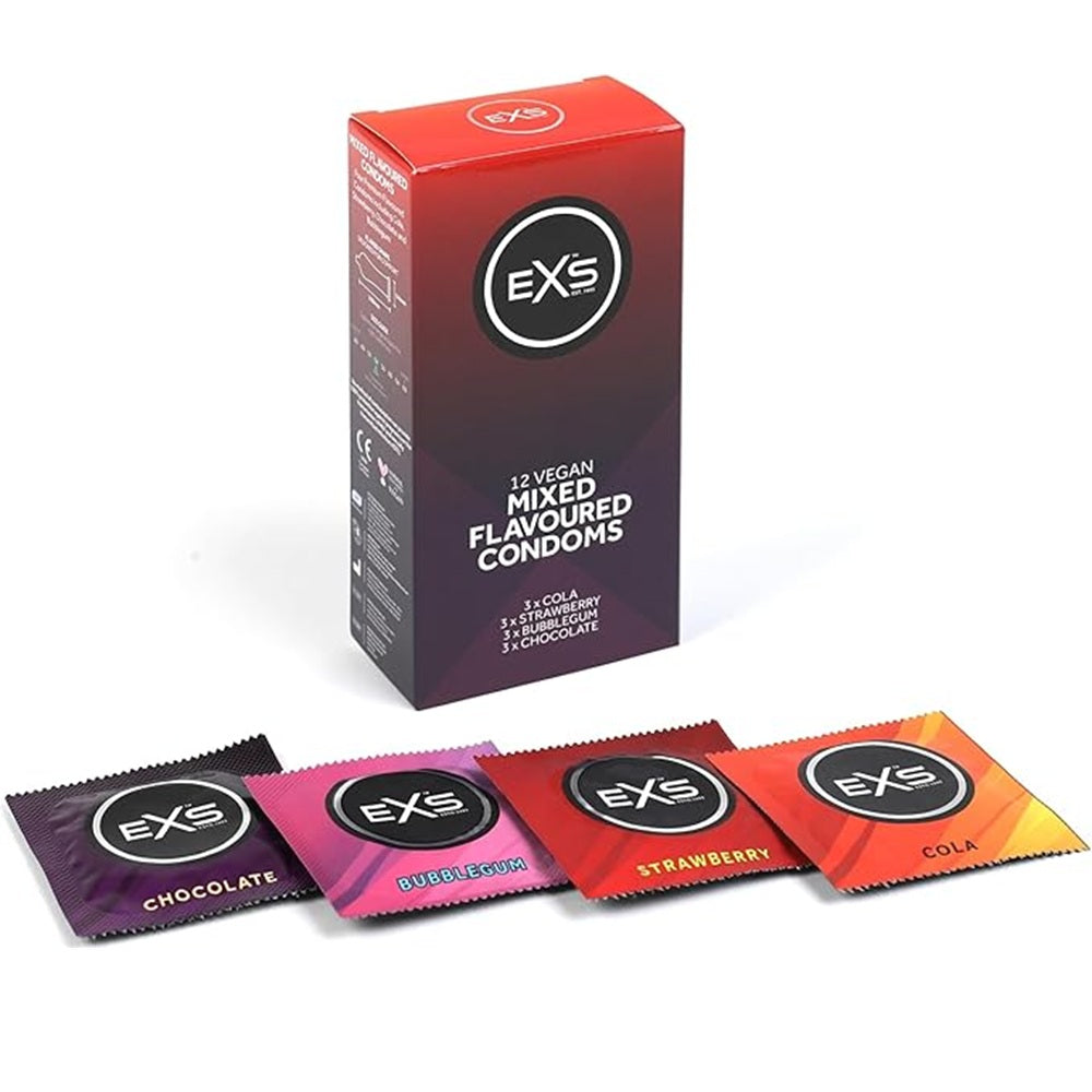 EXS Mixed Flavoured Condoms 12 PACK Δευτερεύουσα εικόνα προϊόντος