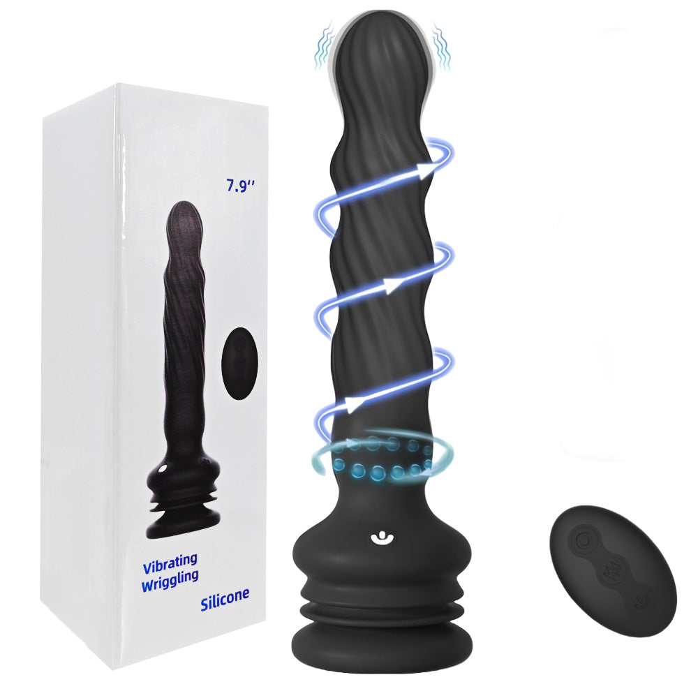TOYBOY Anal Silicone wriggling vibrator with Remote Control