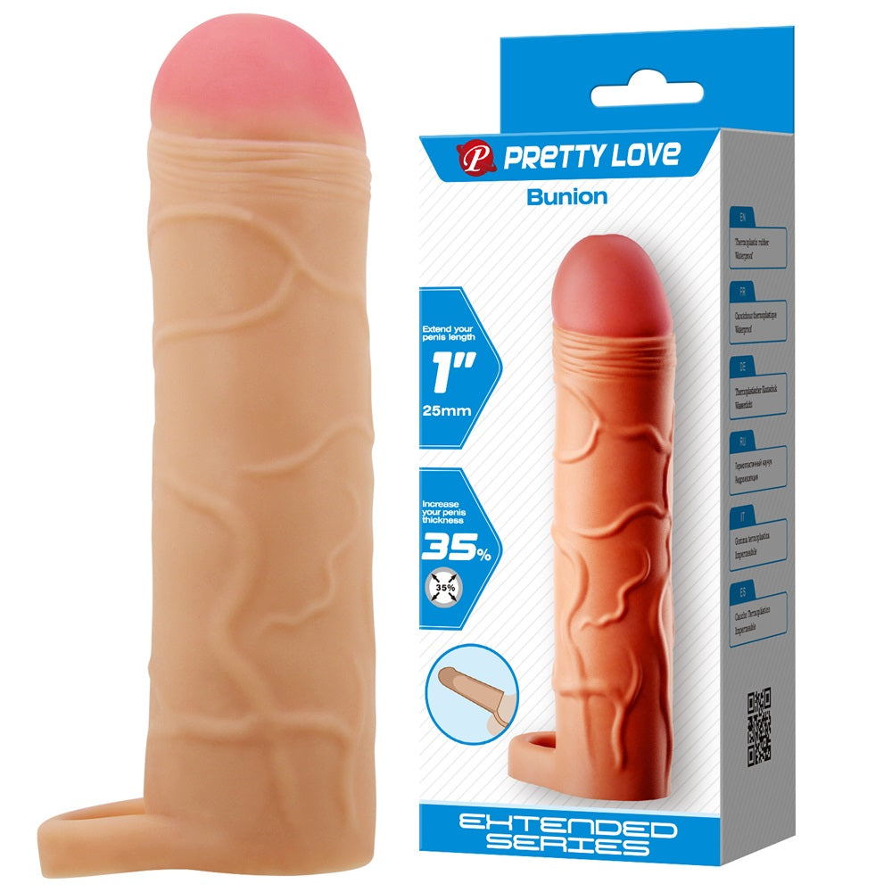 PRETTY LOVE Bunion natural penis sheath with testicles loop