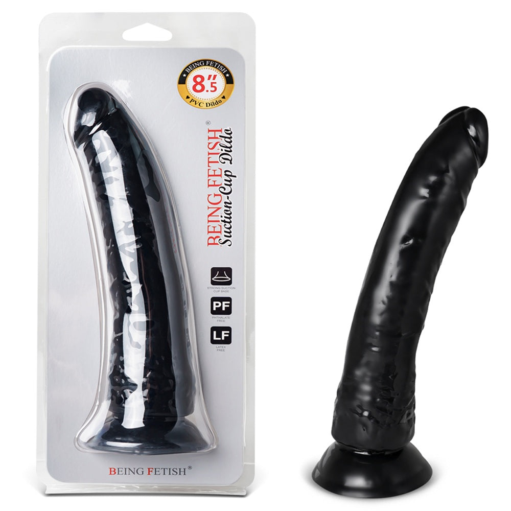 TOYBOY black Dildo with suction base 17 cm