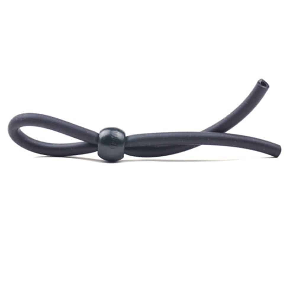 TOYBOY Black Adjustable Necktie Cock Ring - image 3