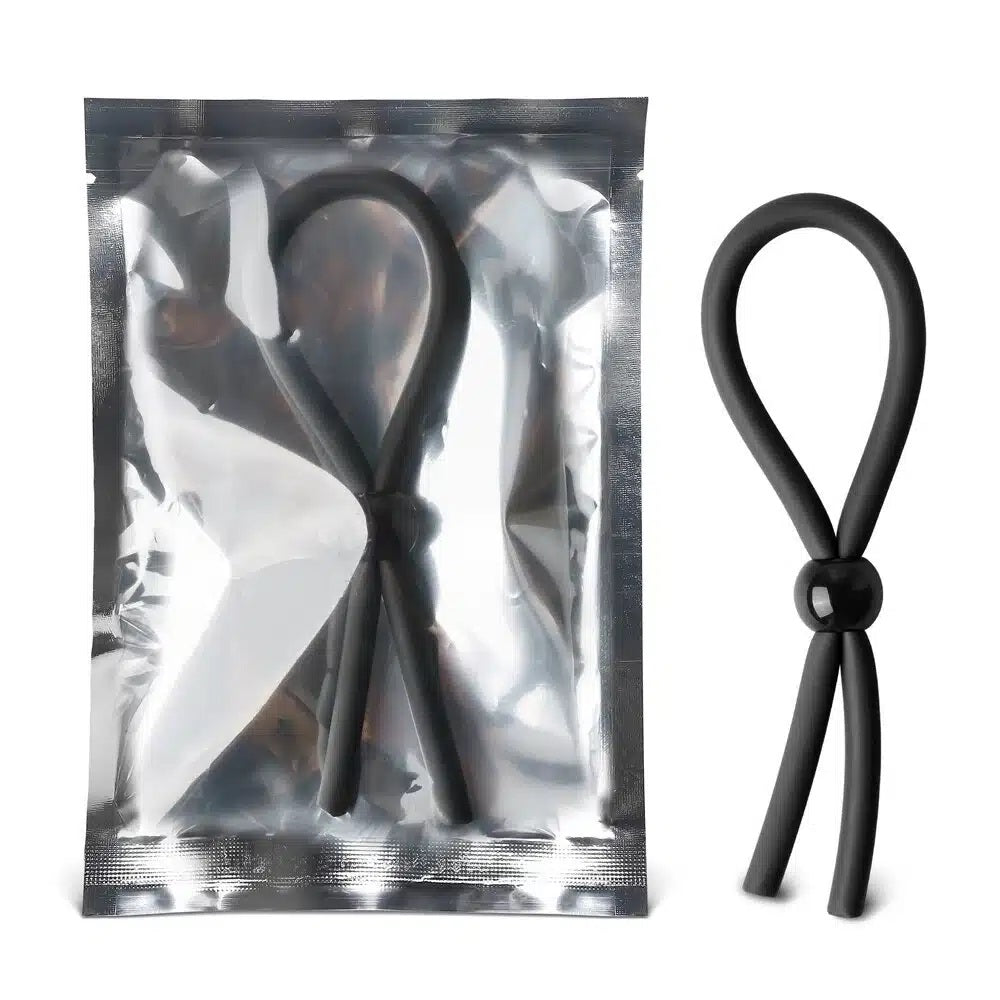 TOYBOY Black Adjustable Necktie Cock Ring