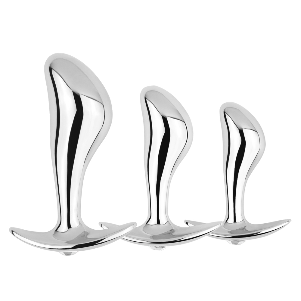TOYBOY 3-Piece Finger Metal Anal Plug Set