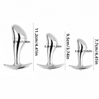 TOYBOY 3-Piece Finger Metal Anal Plug Set