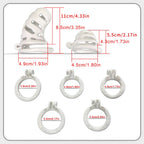 TOYBOY White Male Chastity Penis Cage Set
