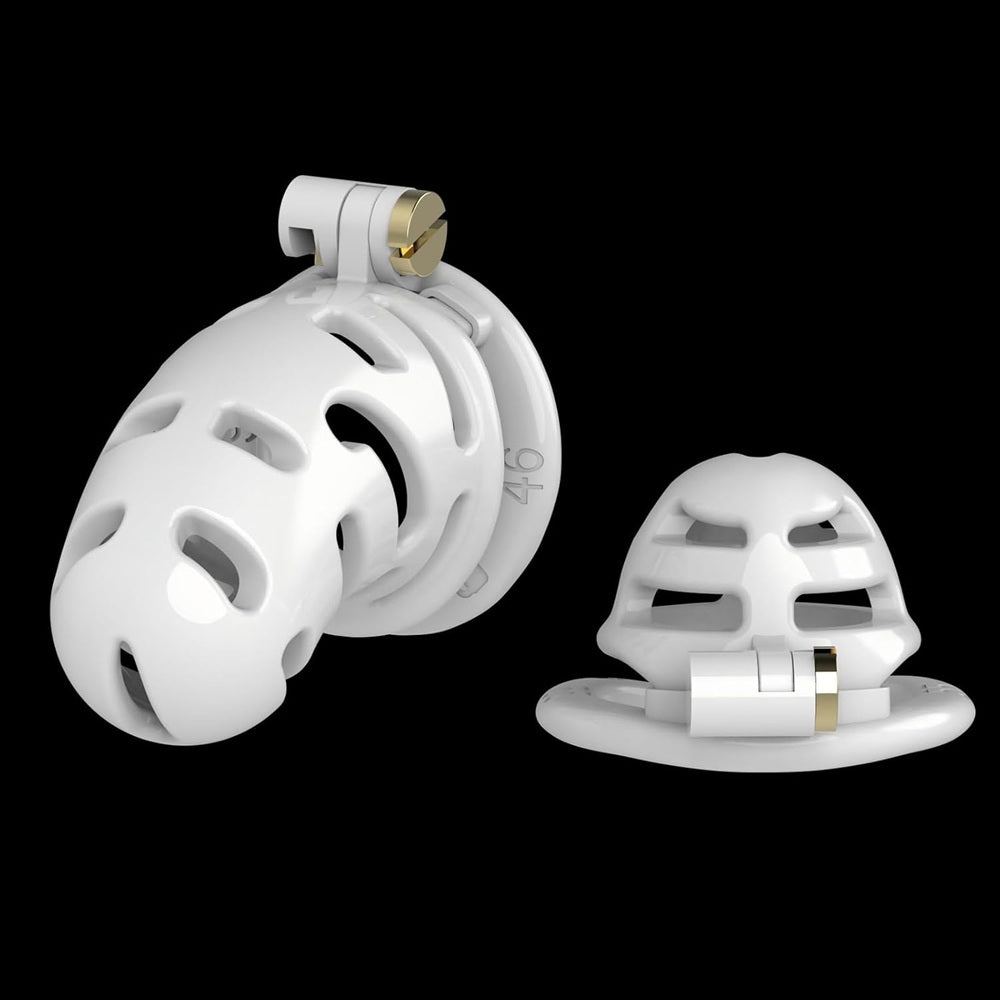 TOYBOY White Male Chastity Penis Cage Set