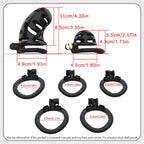 TOYBOY Black Male Chastity Penis Cage Set