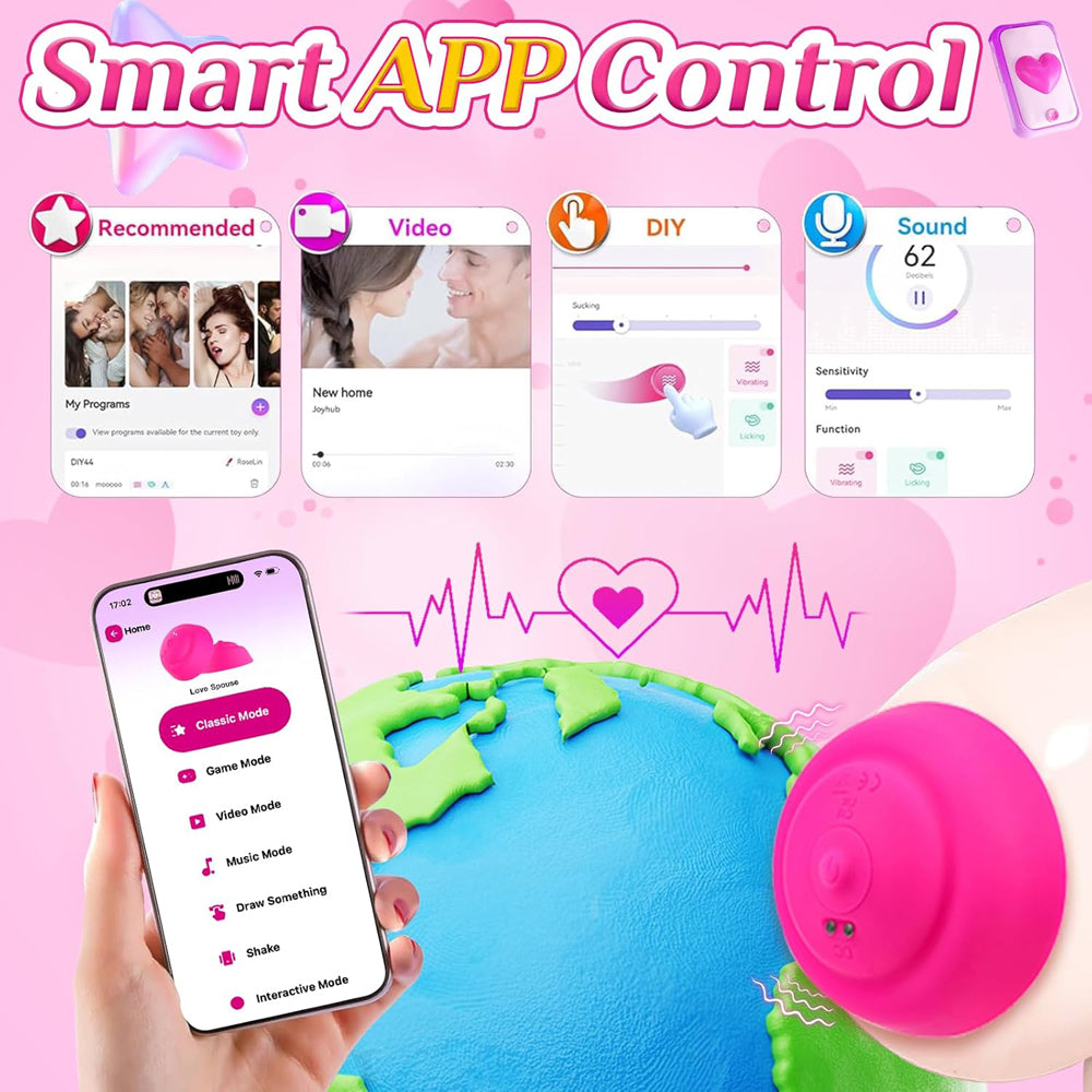 VIBE KISS Remote Controlled vibrating Nipple Suckers