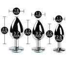 TOYBOY YOUR BOOTY Metal turquoise jeweled plug set