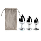 TOYBOY YOUR BOOTY Metal turquoise jeweled plug set