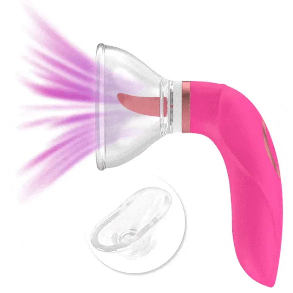 Tongue-Gasm Sucking and licking Clitoral Massager