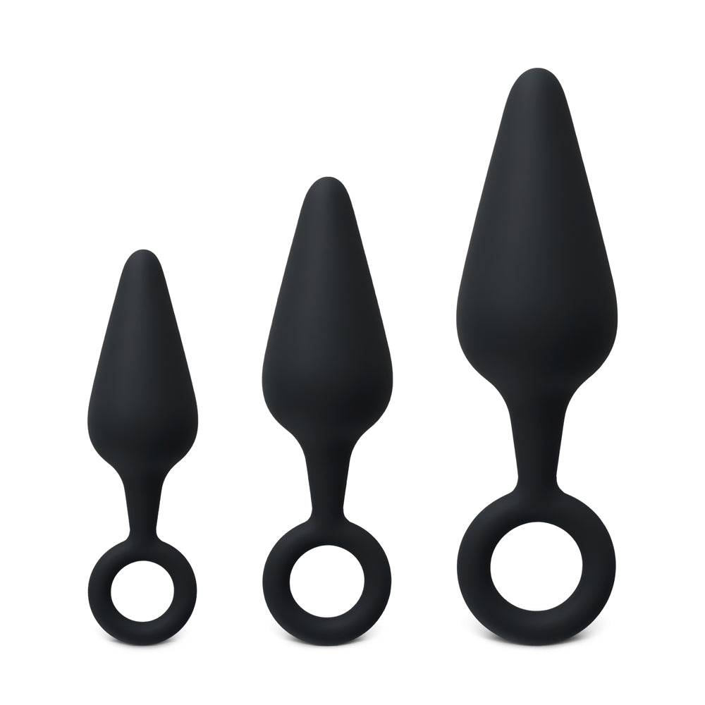 TOYBOY 3 Black Silicone Anal Probe Kit
