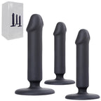 TOYBOY Black Trio silicone dildo Set