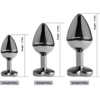 TOYBOY TRIO LUVASS Anal Plug Set with Black Heart Gem Base