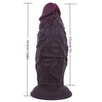 FAT BOY Black silicone dildo with suction base