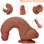 KOTSIO BOY Flesh silicone dildo with suction cup