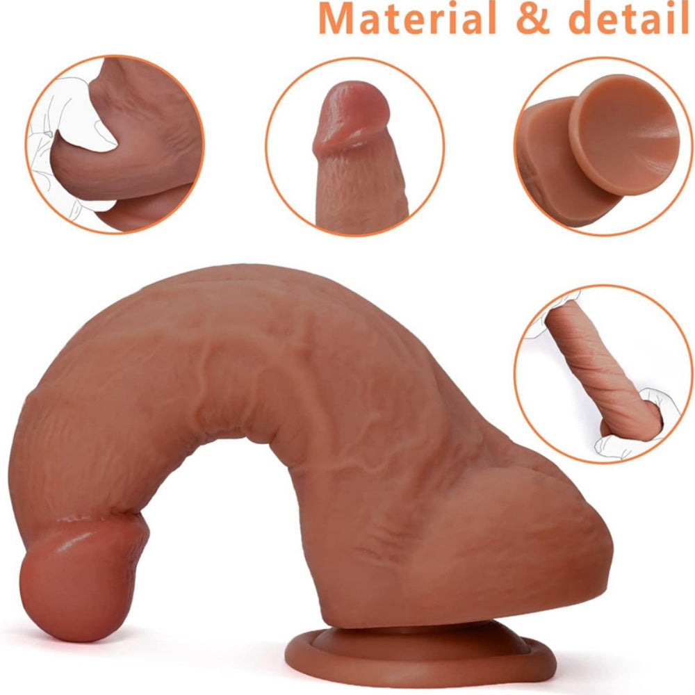 KOTSIO BOY Flesh silicone dildo with suction cup