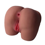 LUNA Brown vagina and anus masturbator for Men 0.9Kg