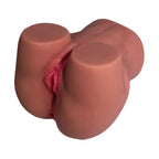 LUNA Brown vagina and anus masturbator for Men 0.9Kg