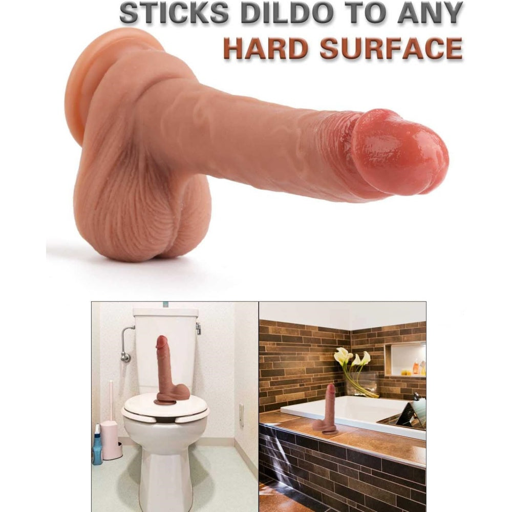 BALLY BOY Realistic silicone Dildo with Suction Cup