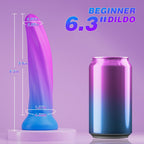 STRIKER Purple Blue Gradient silicone dildo with suction