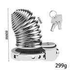 TOYBOY MILO Steel male chastity with locks