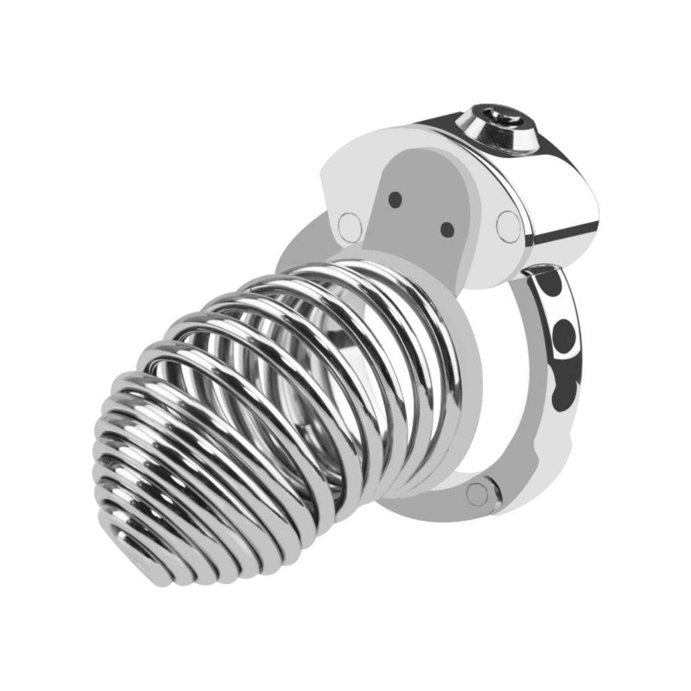 TOYBOY MILO Steel male chastity with locks