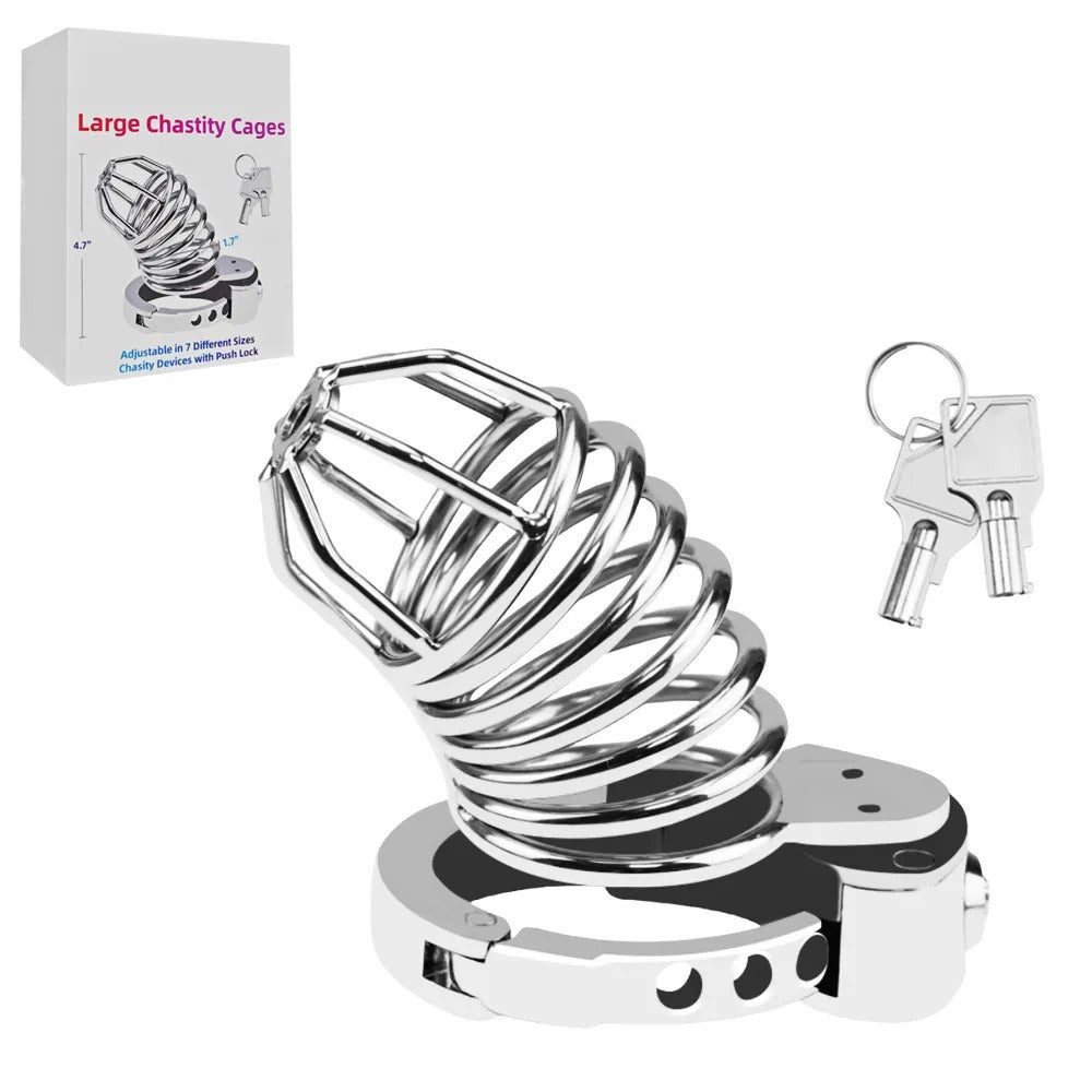TOYBOY Johny Steel Medium size Male Chastity Cage