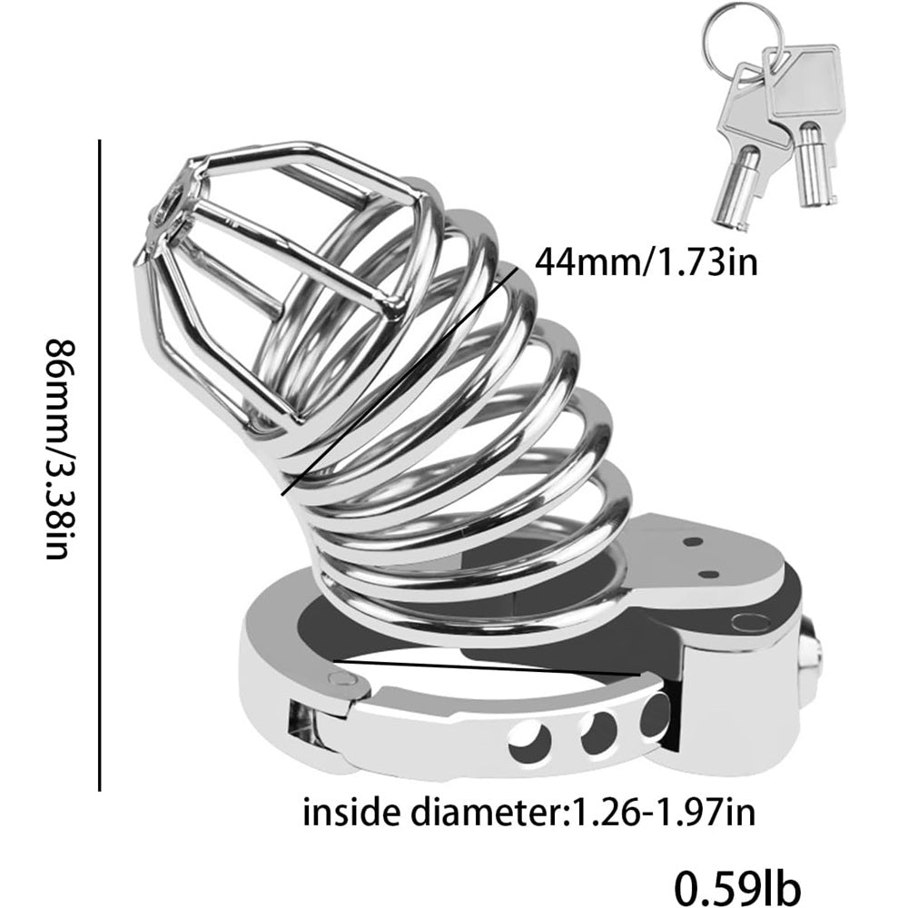 TOYBOY Johny Steel Medium size Male Chastity Cage